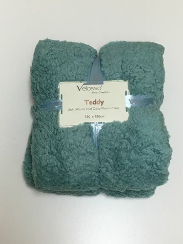 Velosso teddy fleece throw - velosso,