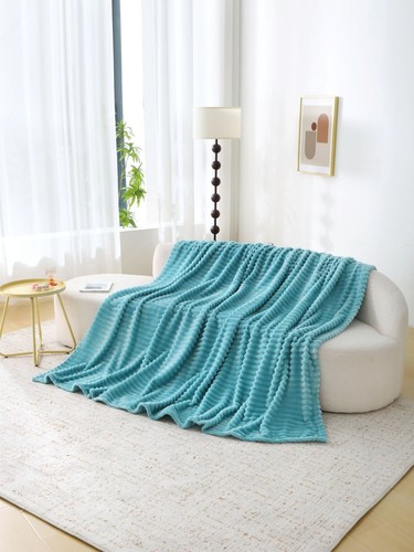 Chunky ribbed throws fleece - chunky,