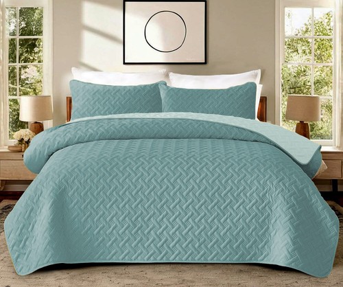 Quilted bedspread reversible - quilted,