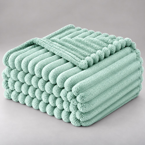 Ribbed faux fur warm fleece - ribbed,