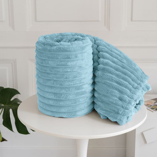 Chunky cord ribbed throws - chunky,