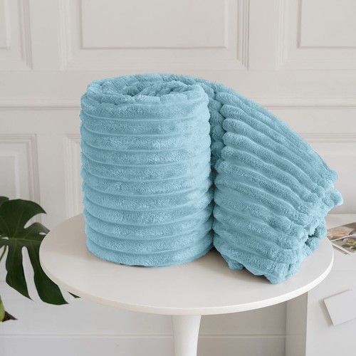Chunky cord throws ribbed - chunky,