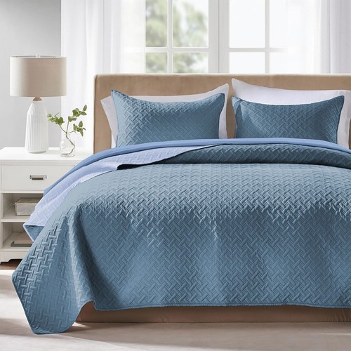 Pcs quilted bedspread bed - quilted,