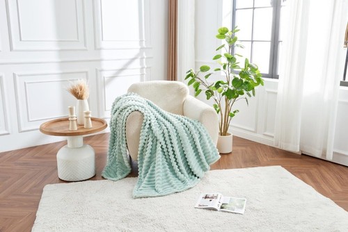 Ribbed throws fluffy - throws, fleece